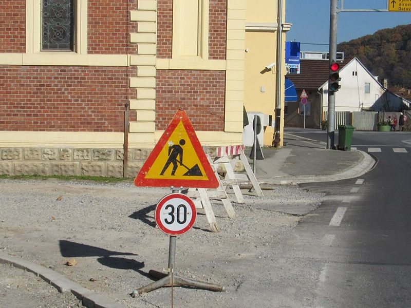 Radovi kod Hotela Pakrac