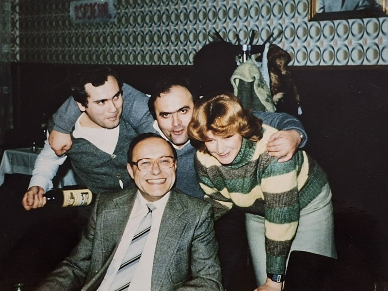 dr. Oto Kraml, dr. Kruno Pavlović, dr. Anđelka Gajšak i dr. Sivije Bruck (15.1.1984.)